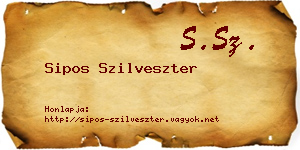 Sipos Szilveszter névjegykártya